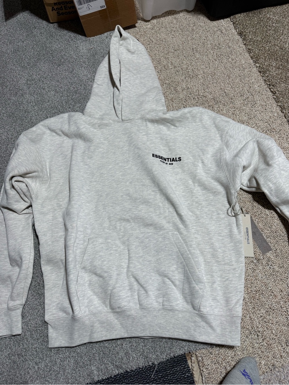 FEAR OF GOD ESSENTIALS Hoodie Gray Men's Medium
